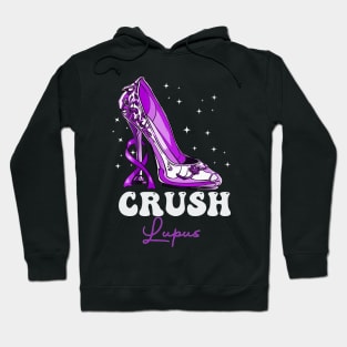 Crush Lupus Warrior Lupus Awareness Month Purple Hoodie